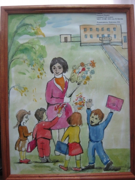 Фото Рисунка Детей К Дню Учителя